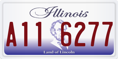 IL license plate A116277