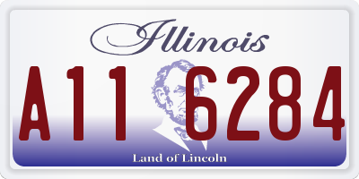 IL license plate A116284