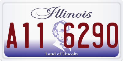 IL license plate A116290