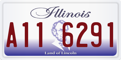 IL license plate A116291