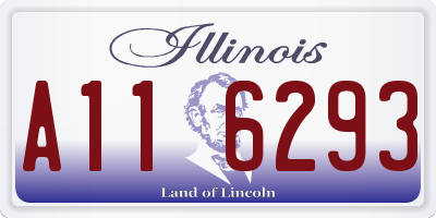 IL license plate A116293