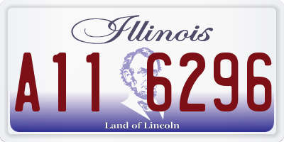 IL license plate A116296