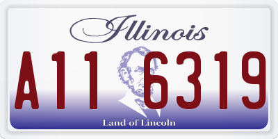 IL license plate A116319