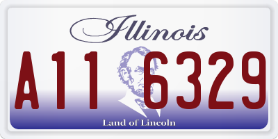 IL license plate A116329