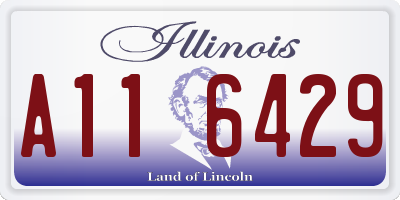 IL license plate A116429