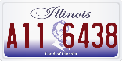 IL license plate A116438
