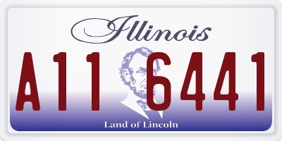 IL license plate A116441