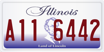 IL license plate A116442