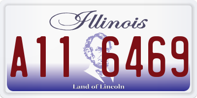 IL license plate A116469