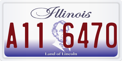 IL license plate A116470