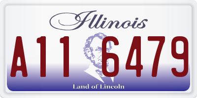 IL license plate A116479