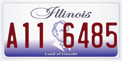 IL license plate A116485