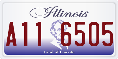 IL license plate A116505