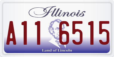 IL license plate A116515
