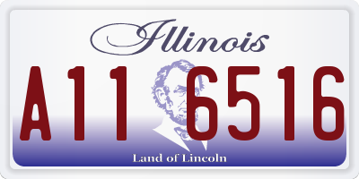 IL license plate A116516
