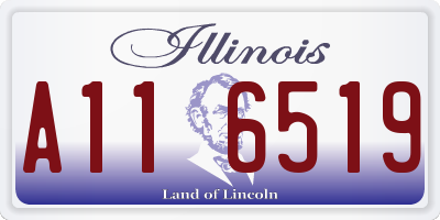 IL license plate A116519