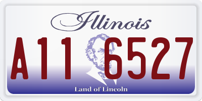 IL license plate A116527