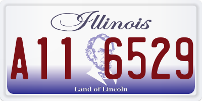IL license plate A116529