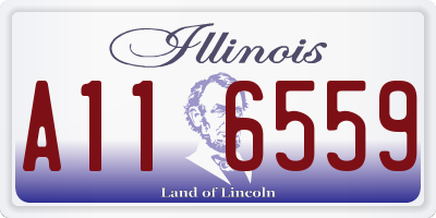 IL license plate A116559