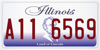 IL license plate A116569