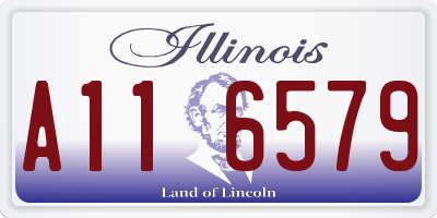 IL license plate A116579
