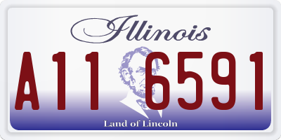 IL license plate A116591