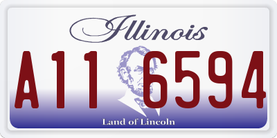 IL license plate A116594