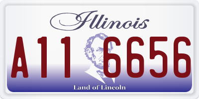 IL license plate A116656
