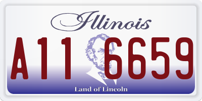 IL license plate A116659