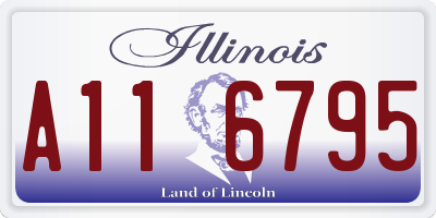 IL license plate A116795