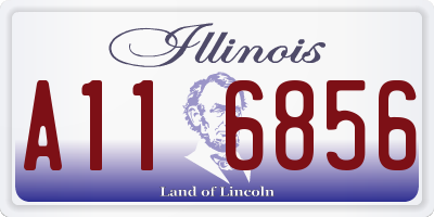IL license plate A116856
