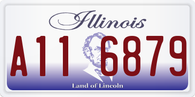 IL license plate A116879