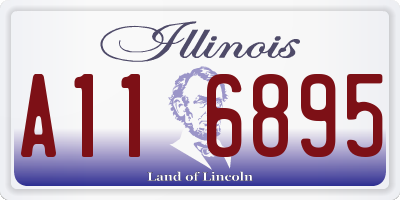 IL license plate A116895