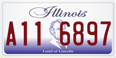 IL license plate A116897