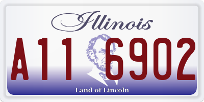 IL license plate A116902