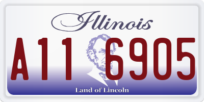 IL license plate A116905