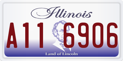 IL license plate A116906
