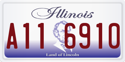 IL license plate A116910