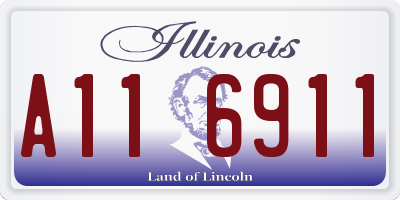 IL license plate A116911