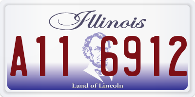 IL license plate A116912
