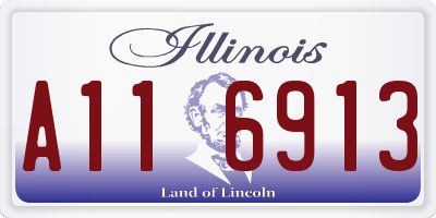 IL license plate A116913