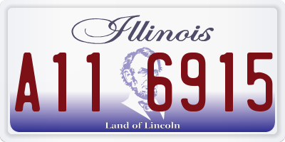 IL license plate A116915