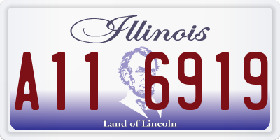 IL license plate A116919