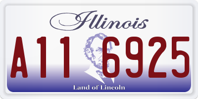 IL license plate A116925