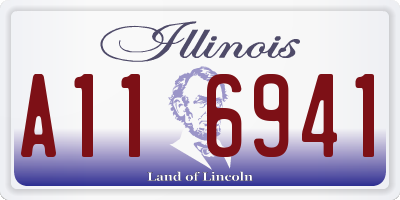 IL license plate A116941