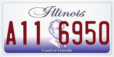 IL license plate A116950