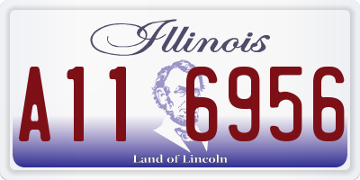IL license plate A116956