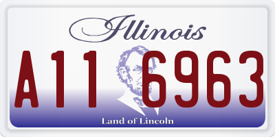 IL license plate A116963