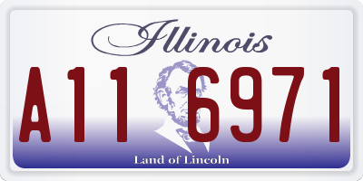 IL license plate A116971