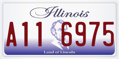 IL license plate A116975